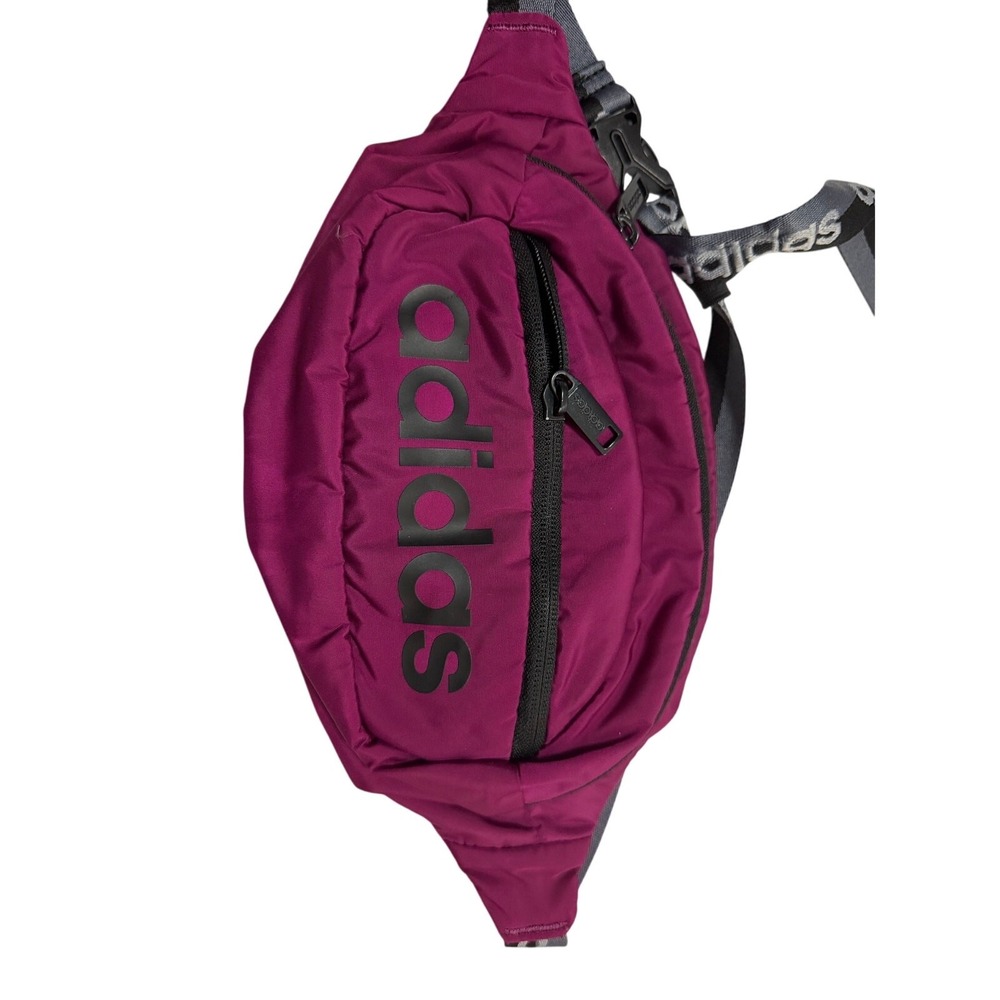 Adidas Fannypack pouch purse colorful purple/pink activewear lightweight travel - Picture 1 of 9